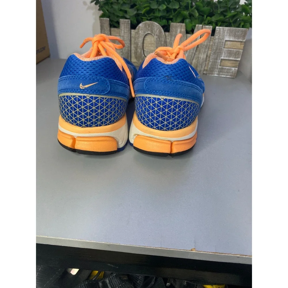 Nike Pegasus 28 Women Running Shoes Blue Orange Flywire‎ Sz 5.5 Athletic